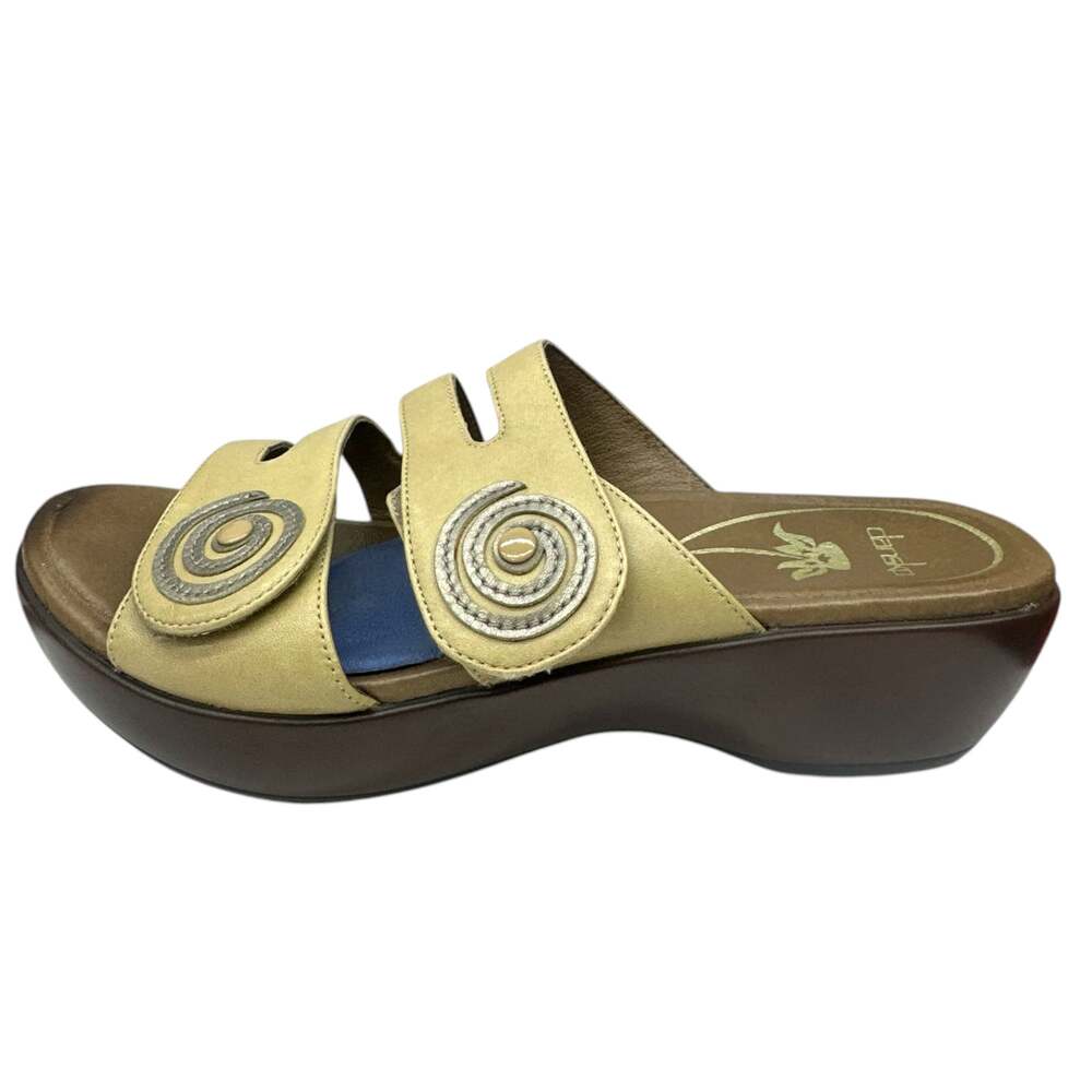Dansko Janie Wedge Slide Sandal Women's EU 40 / US 9.5–10 Tan Leather